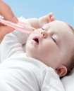 High Quality Baby Manicure Pedicure Kit Nail Clipper Scissor Tweezer Nail File Bear Nasal Aspirator Set for Newborn Infant Toddler PINK